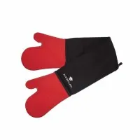 Masterclass Seamless Silicone Double Oven Glove Red