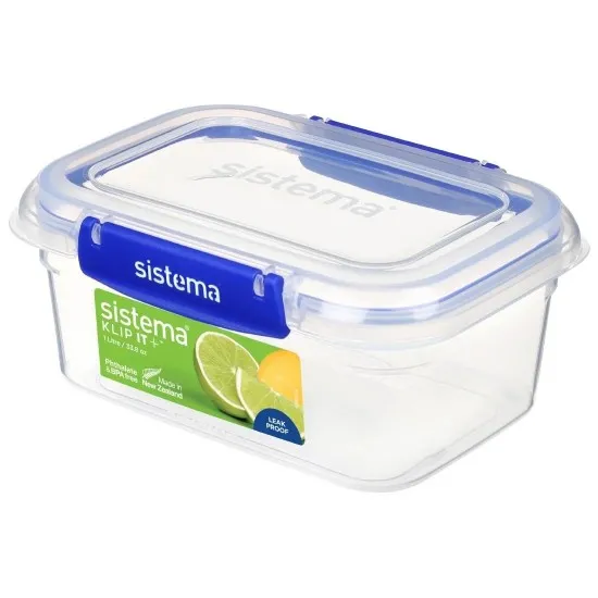 Sistema Rectangle Klip It Plus Food Storage Container - 1ltr