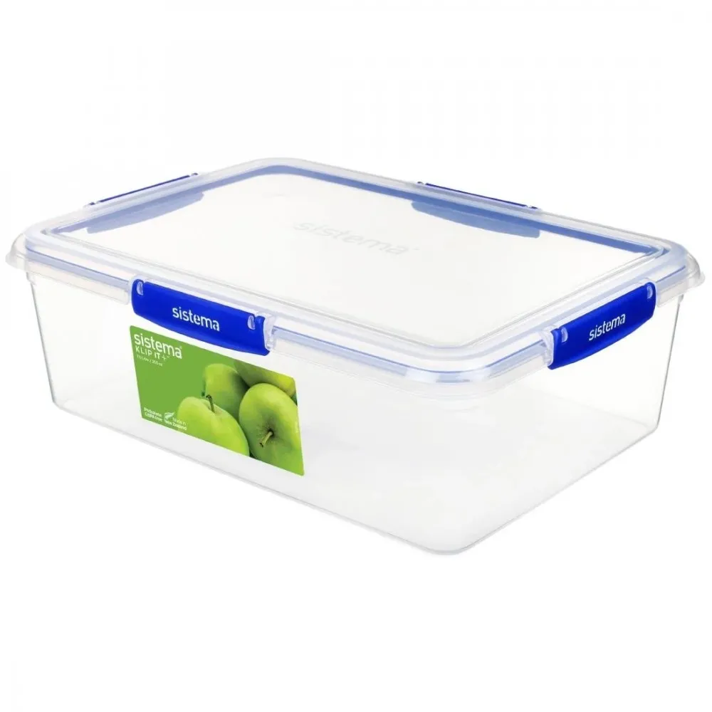 Sistema Rectangle Klip It Plus Food Storage Container - 7.5ltr