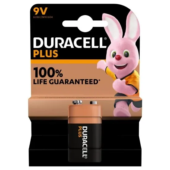 Duracell Plus 9v Battery (single)