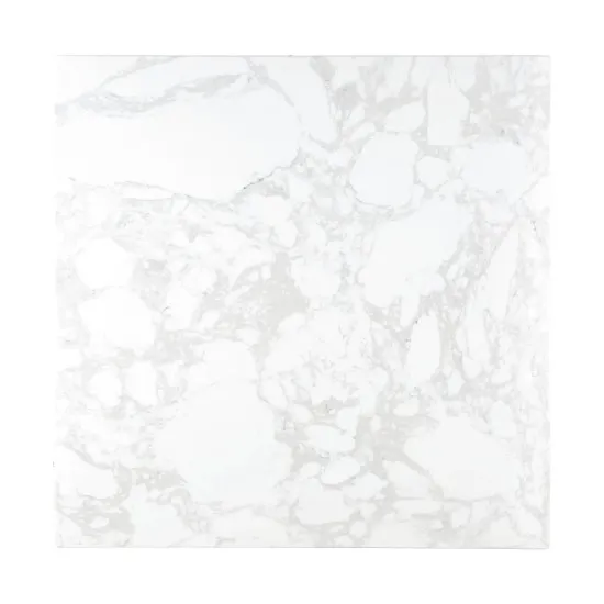 Bolero Table Square White Marble - 600mm