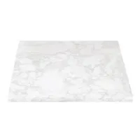 Bolero Table Square White Marble - 600mm