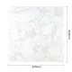Bolero Table Square White Marble - 600mm