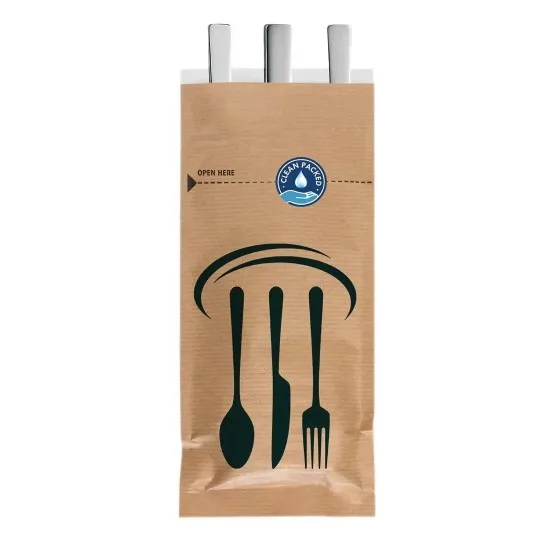 Kraft Sealable Paper Cutlery Bag (box 2000)