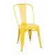 Bolero Steel Chair Yellow (pack 4)