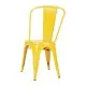 Bolero Steel Chair Yellow (pack 4)