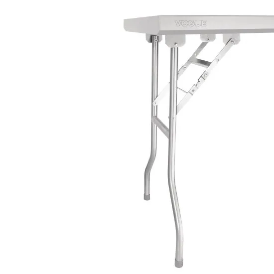Vogue Folding Work Table St/st - 1830x610x780mm