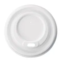 Fiesta Compostable Bagasse Hot Cup Lid - 80mm For 8oz Cup (pack 1000)