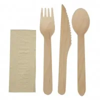 Egreen 4in1 Birch Wood Meal Service Pack Kraft Paper Wrapped (pack 250)