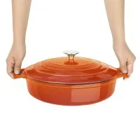 Vogue Saute Pan Round Orange - 3.5ltr 280x65mm