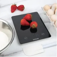 Vogue Digital Black Rectangular Scale 10kg/22lbs Grad 1g Kg/lbs