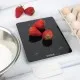 Vogue Digital Black Rectangular Scale 10kg/22lbs Grad 1g Kg/lbs
