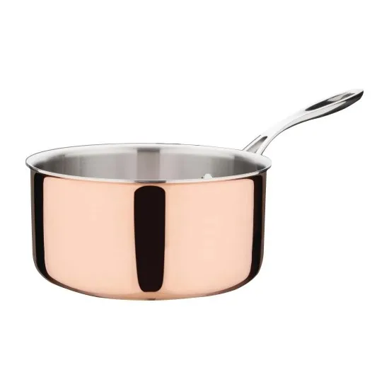 Vogue Induction Tri-wall Copper Saucepan - 200x100mm