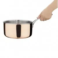 Vogue Induction Tri-wall Copper Saucepan - 200x100mm