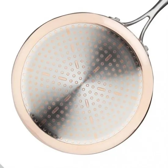 Vogue Induction Tri-wall Copper Saucepan - 200x100mm