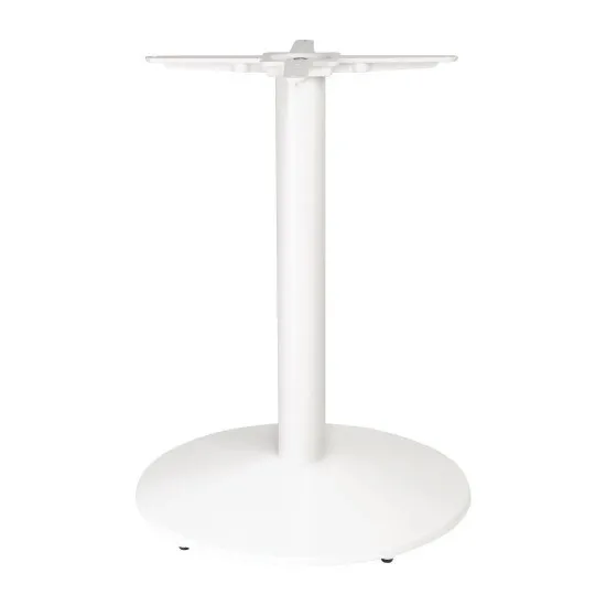 Bolero Outdoor/indoor Cast Iron Round Table Base - White