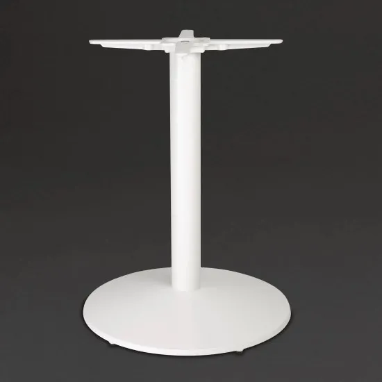 Bolero Outdoor/indoor Cast Iron Round Table Base - White
