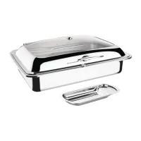 Olympia Induction Chafer - 1/1 With Glass Lid