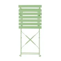 Bolero Light Green Pavement Style Steel Folding Chairs (pack 2)