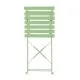 Bolero Light Green Pavement Style Steel Folding Chairs (pack 2)