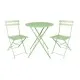 Bolero Light Green Pavement Style Steel Folding Chairs (pack 2)