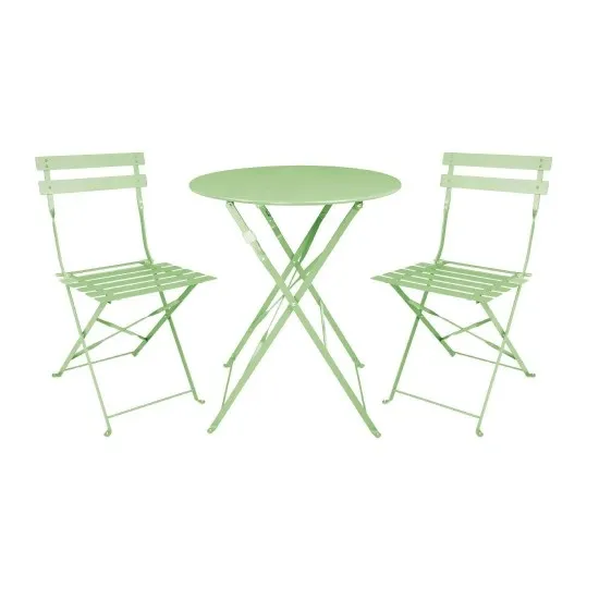 Bolero Light Green Pavement Style Table Round - 600mm