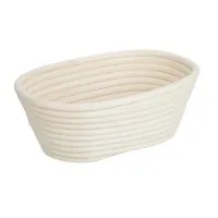 Vogue Rattan Proofing Basket Oval - 210x150x80mm