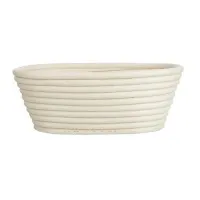 Vogue Rattan Proofing Basket Oval - 210x150x80mm
