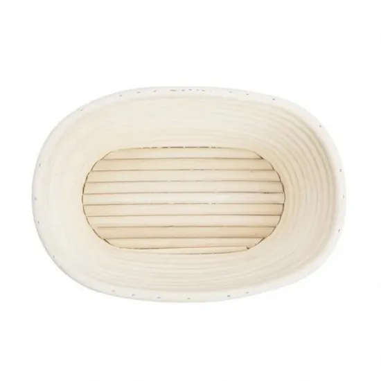 Vogue Rattan Proofing Basket Oval - 210x150x80mm