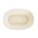 Vogue Rattan Proofing Basket Oval - 210x150x80mm