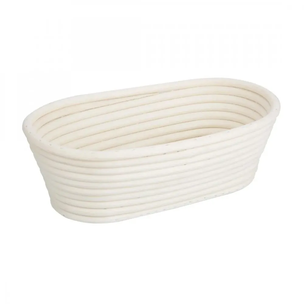 Vogue Rattan Proofing Basket Oval - 250x150x80mm