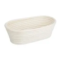 Vogue Rattan Proofing Basket Oval - 250x150x80mm