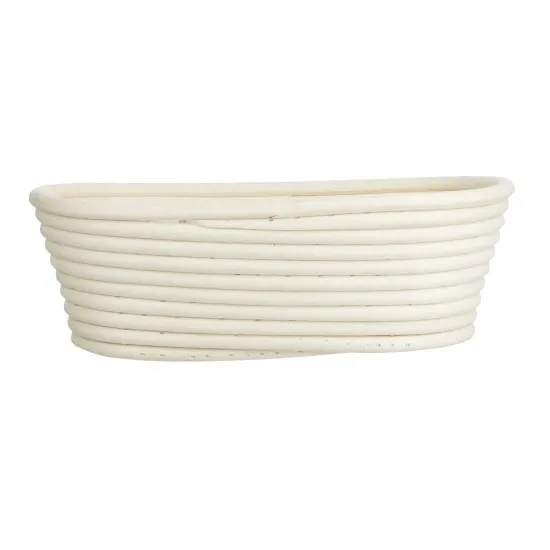 Vogue Rattan Proofing Basket Oval - 250x150x80mm