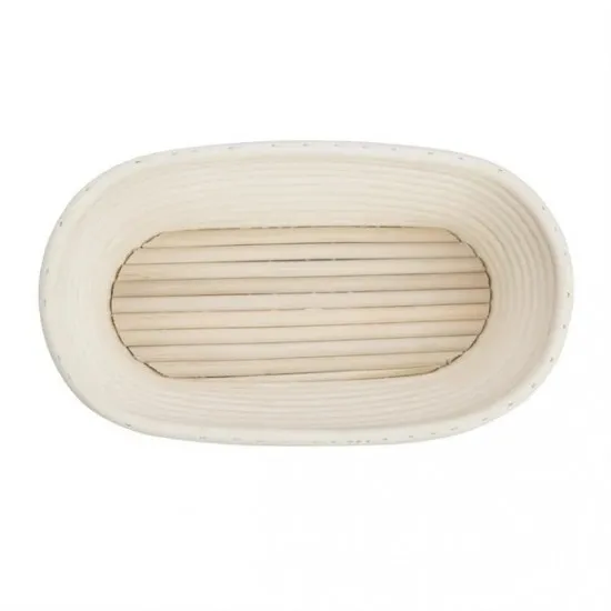 Vogue Rattan Proofing Basket Oval - 250x150x80mm