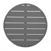 Bolero Dark Grey Aluminum Table Top Round - 580mm
