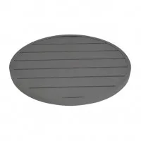 Bolero Dark Grey Aluminum Table Top Round - 580mm