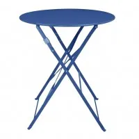 Bolero Perth Pavement Style Round Table - Dark Navy