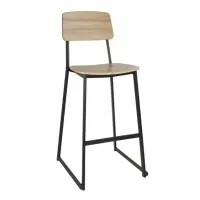 Bolero Beaufort Wooden Interior High Stools (pack 2)