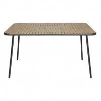 Bolero Santorini Wood Effect Table - 1400x800mm