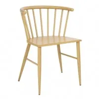 Bolero Harrowdene Light Wood Effect Spindle Interior Chairs (set 2)