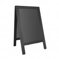 Olympia Pavement Board Black Wooden Frame - 700x1200mm