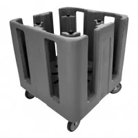 Cambro Compact Adjustable Dish Caddy Black