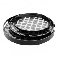 Olympia Kristallon Pc Round Non Slip Tray With Handles - 300mm 12''