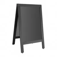 Olympia Pavement Board Black Wooden Frame - 500x850mm