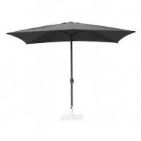 Bolero Seville Square Metal Pole Parasol - Black - 2x3m