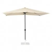 Bolero Seville Square Metal Pole Parasol - Cream - 2x3m