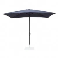 Bolero Seville Square Metal Pole Parasol - Navy Blue - 2x3m