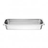 Vogue Stainless Steel Gastronorm Tray - Gn 2/4 100mm