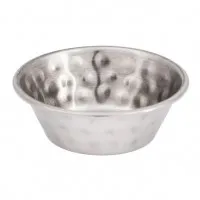 Olympia Sauce Cup Hammered St/st - 45ml 1 1/2oz (box 12)