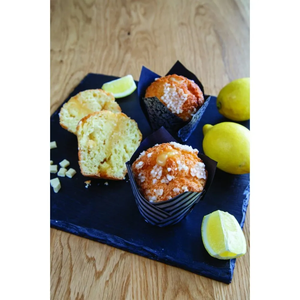 Lemon & White Choc Flowerpot Muffin 120g X 24